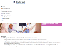 Tablet Screenshot of health-trail.com